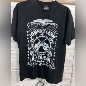 Men’s Johnny Cash Tee Shirt | Band | Short Sleeve | Graphic Design | Vintage